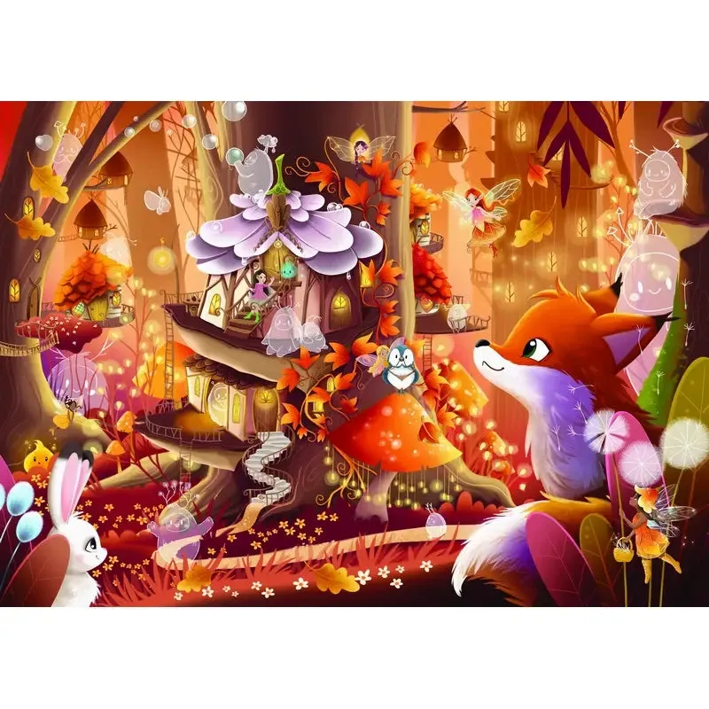 24 Piece - Wooden Art Puzzle For Children - Maison Des Fées