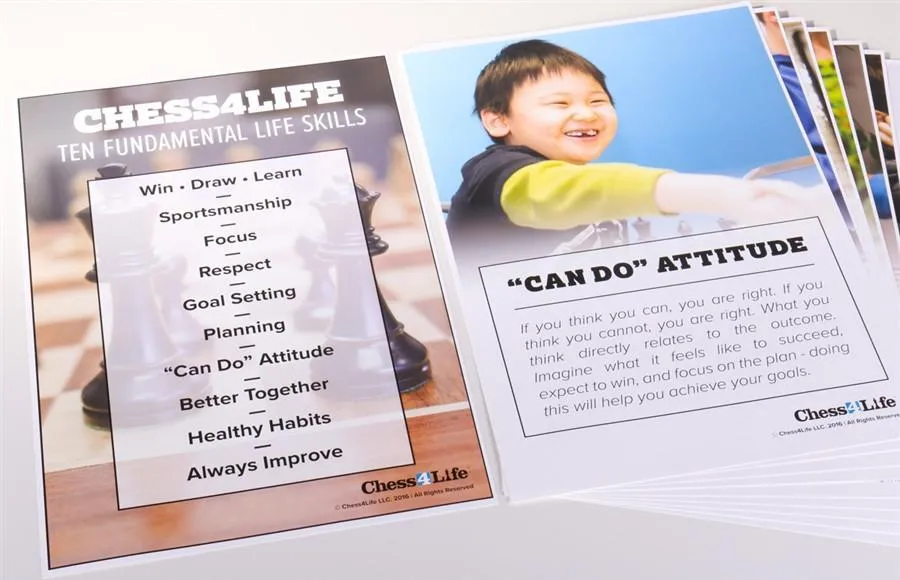 Chess4Life Life Skills Poster Set - For School, Classrooms, Clubs