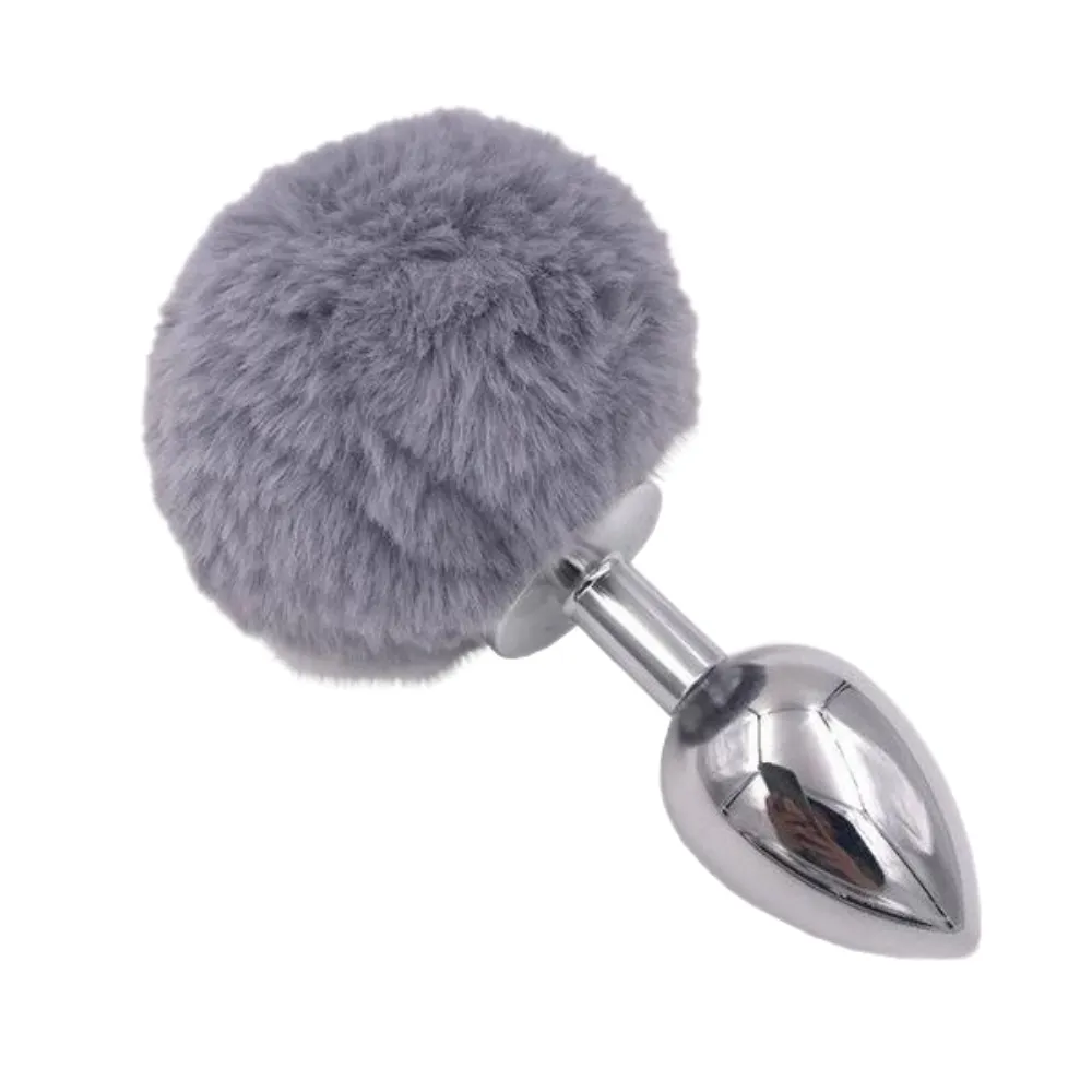 Faux Fur Bunny Tail Butt Plug