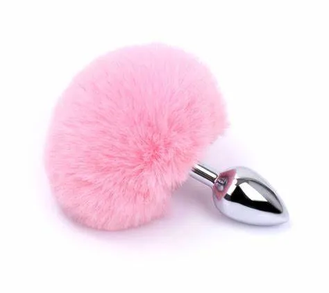 Faux Fur Bunny Tail Butt Plug