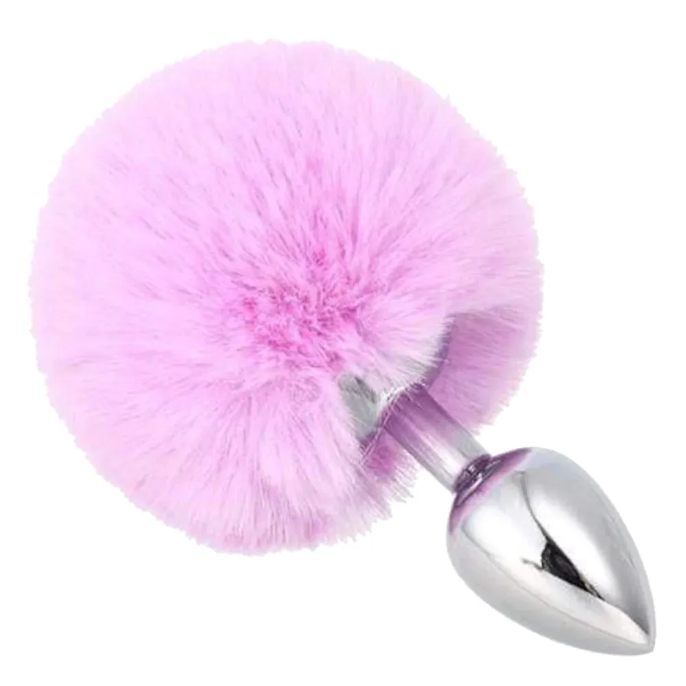 Faux Fur Bunny Tail Butt Plug