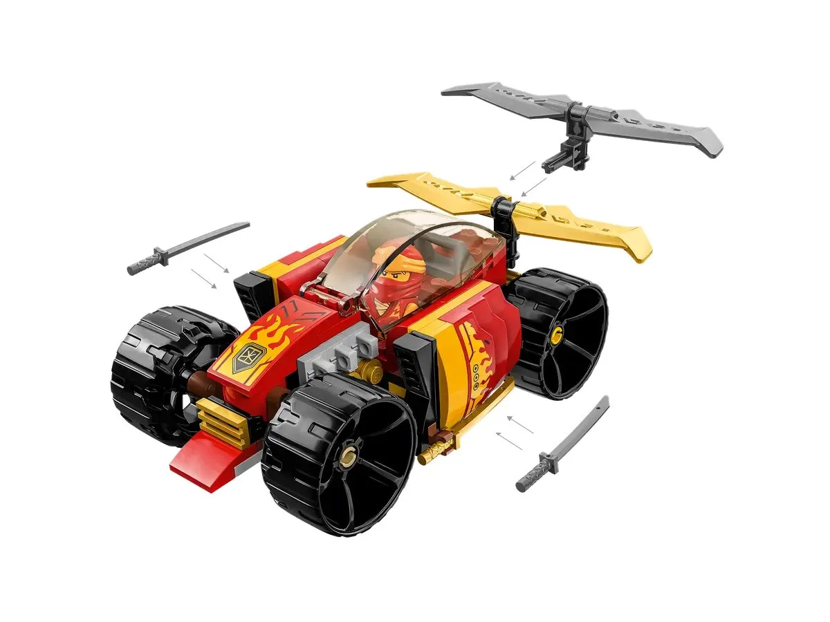 Lego Ninjago Kai's Ninja Race Car EVO 71780, 94 pieces