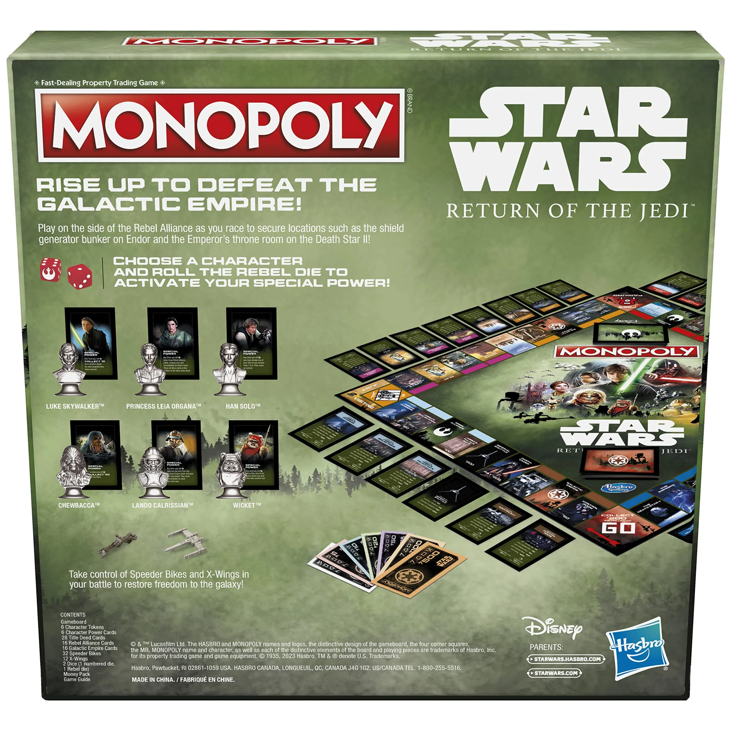 Monopoly Star Wars Return of The Jedi Board Game.
