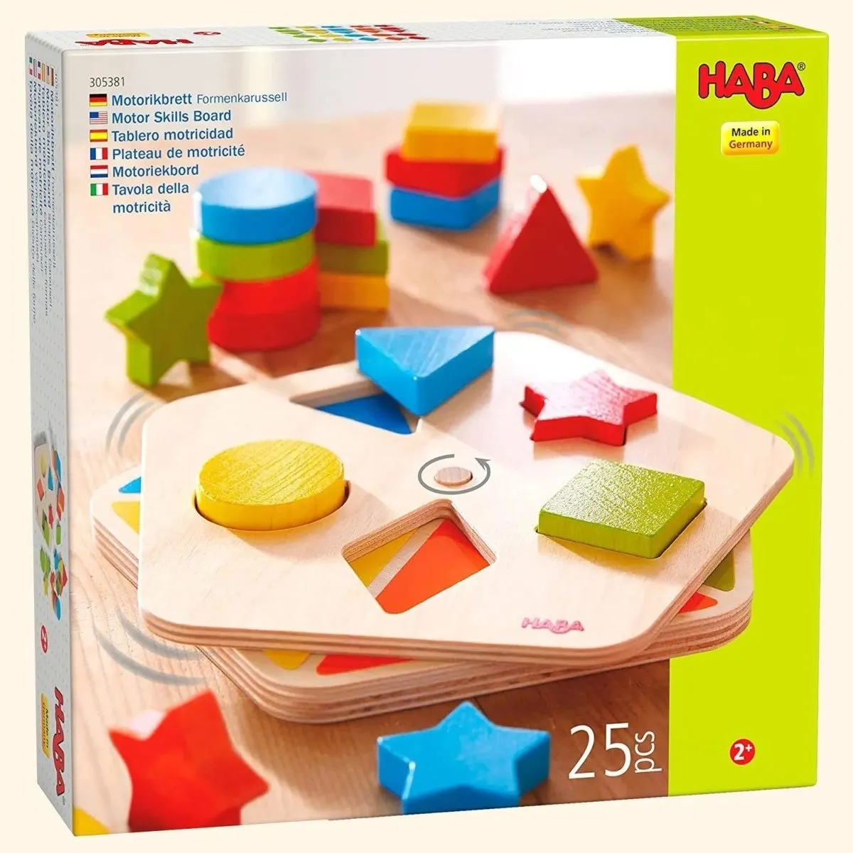 Motor Skills Wooden Shape Arranging Puzzle Game