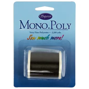 Superior Threads ~ MonoPoly Invisible Polyester Thread .004mm 2200yds ~ Smoke